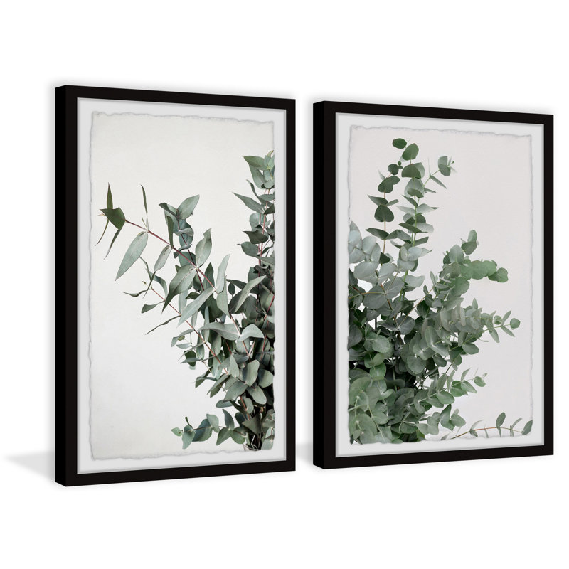 Jaliah Magical Plant - 2 Piece Single Picture Frame Painting Set, 45" H x 38" W x 3.81" D