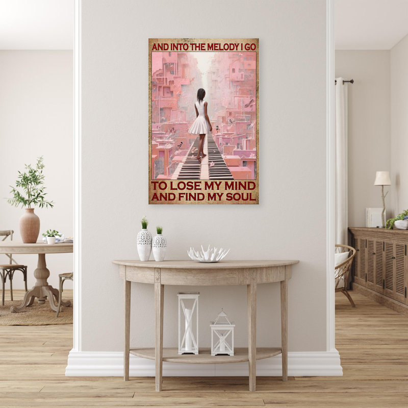 «And Into The Melody I Go On», impression sur toile, H 36 po x l 24 po x P 1,25 po