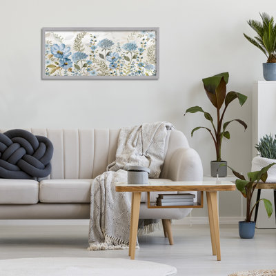 Subdued Meadow Foliage Framed Giclee, design by Nan