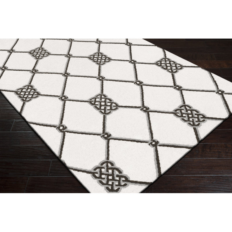 Wool Geometric Indoor Rug, Rectangle 2' x 3'