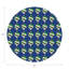 Xmas Ornament Vegan Leather Round Pebble Placemat-868402317