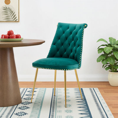 Magallanes 2-Piece Tufted Velvet Dining Chairs 