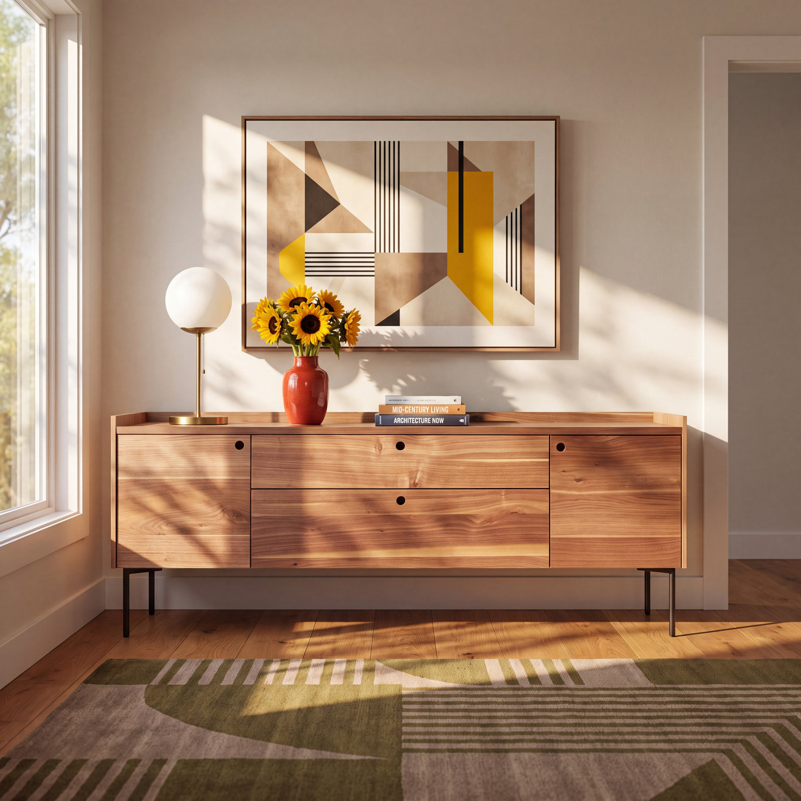 Peek 70'' Sideboard, Rustic Walnut