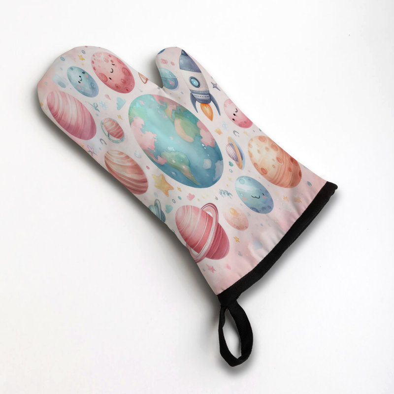 Celestial Orbit Oven Mitt Cotton Twill