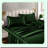 Emerald Green Silky Soft Queen Sheet Set - 6 Piece Luxury Bedding Bundle with Deep Pocket, Fitted Sheet, Flat Sheet, and Pillowcases - Queen Size