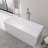 66.9 Inch Freestanding Solid Surface Soaking Bathtub For Bathroom
