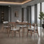 Ensemble de salle à manger 5 pièces en bois massif avec chaises sculptées-761544094-581735690