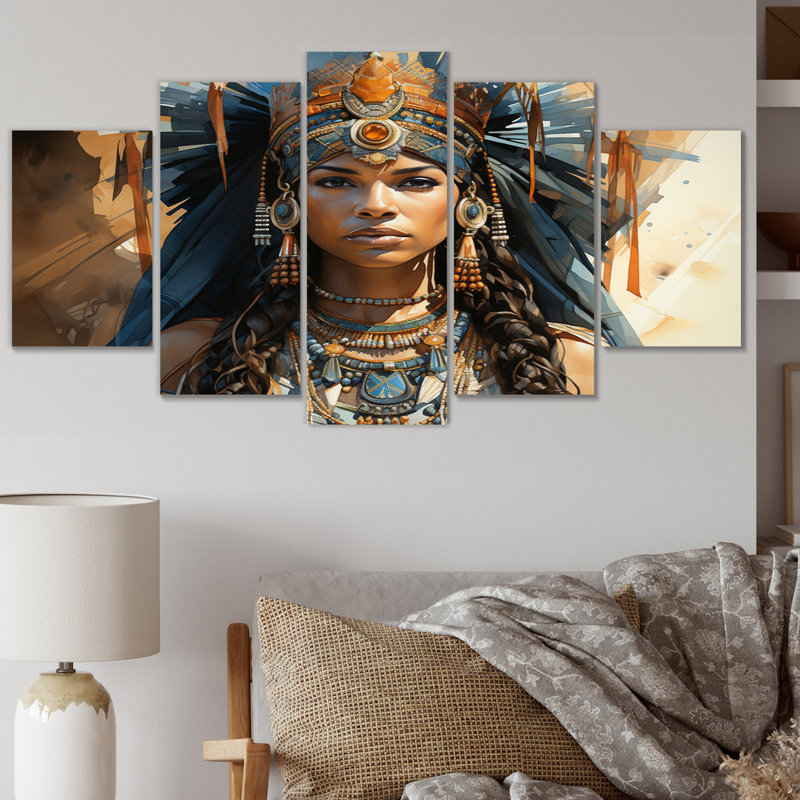 Tribu africaine, royauté ashantie, 5 pièces