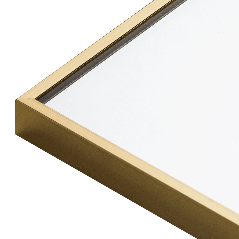 Miroir sur pied Koudia, Or brossé, 64 po x 21 po