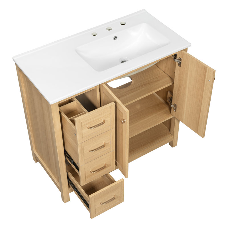 Meuble-lavabo 36 po avec lavabo en céramique