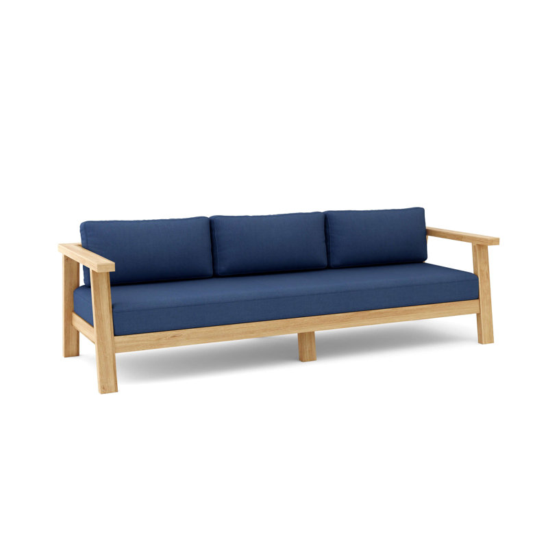 Palermo Outdoor 3 - Seat Patio Sofa, Canvas Navy Sunbrella® Canvas
