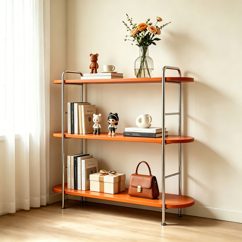 Tablette orange, (3 Shelves) 41.34"H x 39.37"W x 13.78"D