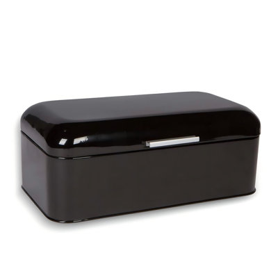 Large Bread Box For Kitchen Countertop  (Black)