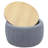 Round Storage Ottoman, 2 In 1 Function, Work As End Table And Ottoman-1561482081