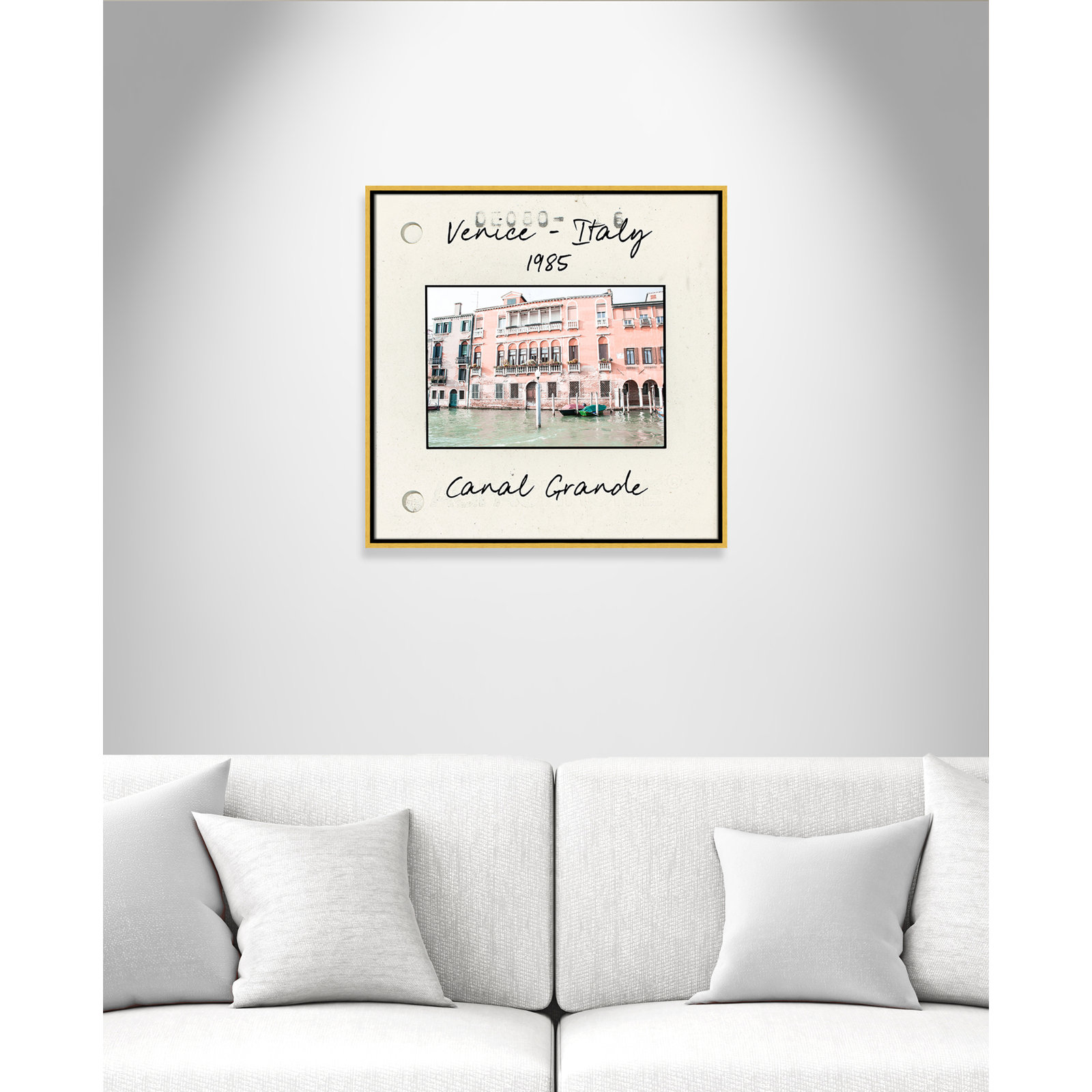 Ritona "Venice, Italy - Grand Canal" Print, Gold Floater Framed Canvas, 25.5" H x 25.5" W x 2" D