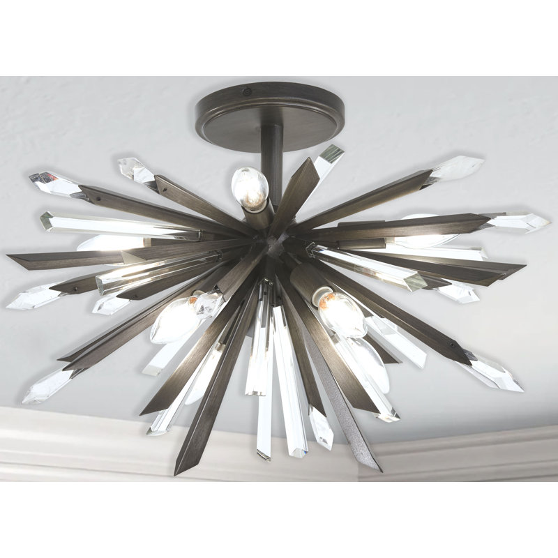 Minka Metropolitan Elsa - 8 lumières semi-encastrées en graphite minuit