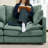 L-Shape Chenille Sectional Couches with Movable Ottoman-965963752