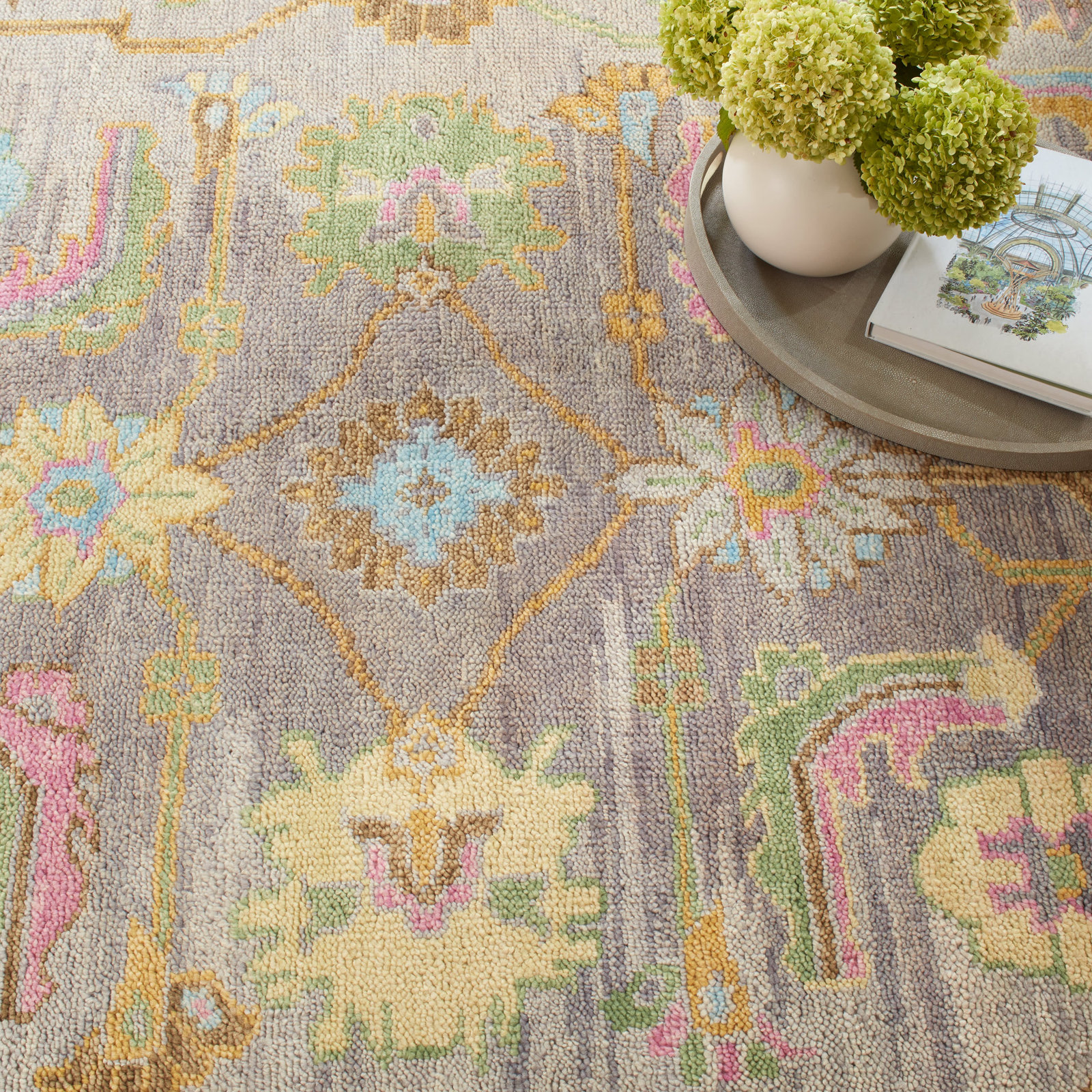Masterpiece Collection Iris Multi Floral Rug, Runner 2'6" x 8'