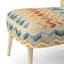 Gris, blanc, motif géométrique neutre à chevrons - Chaise d'appoint rembourrée moderne, chaise d'appoint à motif de chevrons-1546565185
