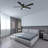 52"  5 - Blade LED Smart Flush Mount Ceiling Fan with Remote Control and Light Kit Included.