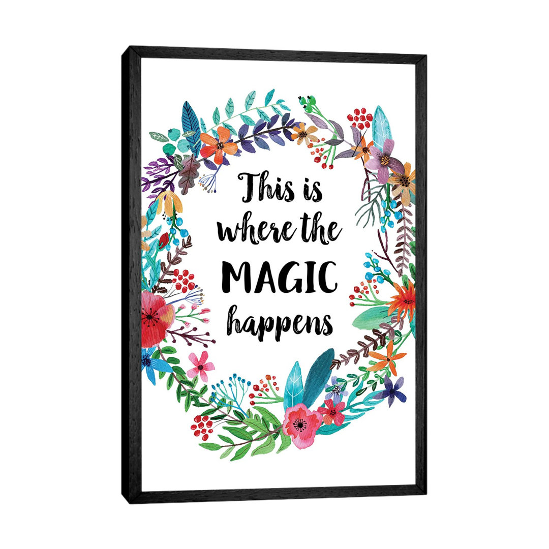 This Is Where The Magic Happens - Print on Canvas