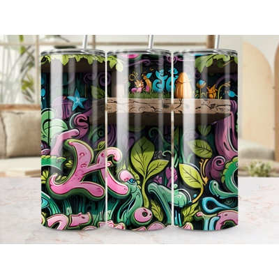 Choose Handmade Tumblers 591ml Vacuum Insulated Stainless Steel (18/8) Travel Tumbler with Straw