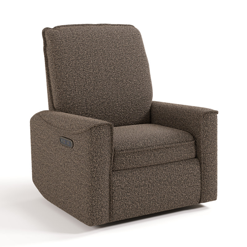 Santos Deluxe Nursery Power Recliner Swivel Glider, Mountain Brown Boucle