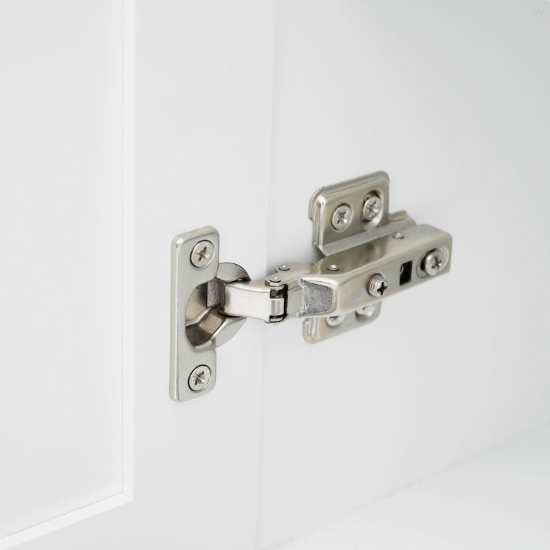Meuble-lavabo autoportant de 71,6 po avec 2 portes à charnières amortissantes, 3 tiroirs (dont 1 tiroir profond), des tablettes réglables, des poignées en fer noir, un stratifié PB durable et un panneau de fibres à densité moyenne