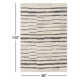 Rune Striped Handmade Tufted Wool Area Rug in Beige/Charcoal