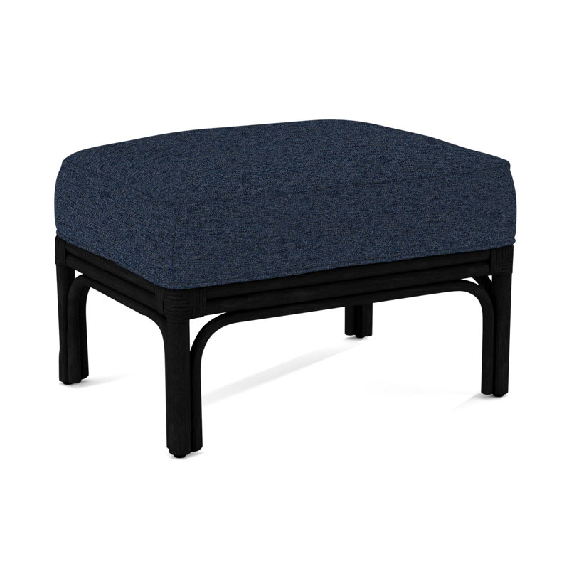 Boca Ottoman, Brown Geometric, 0456-33, Black