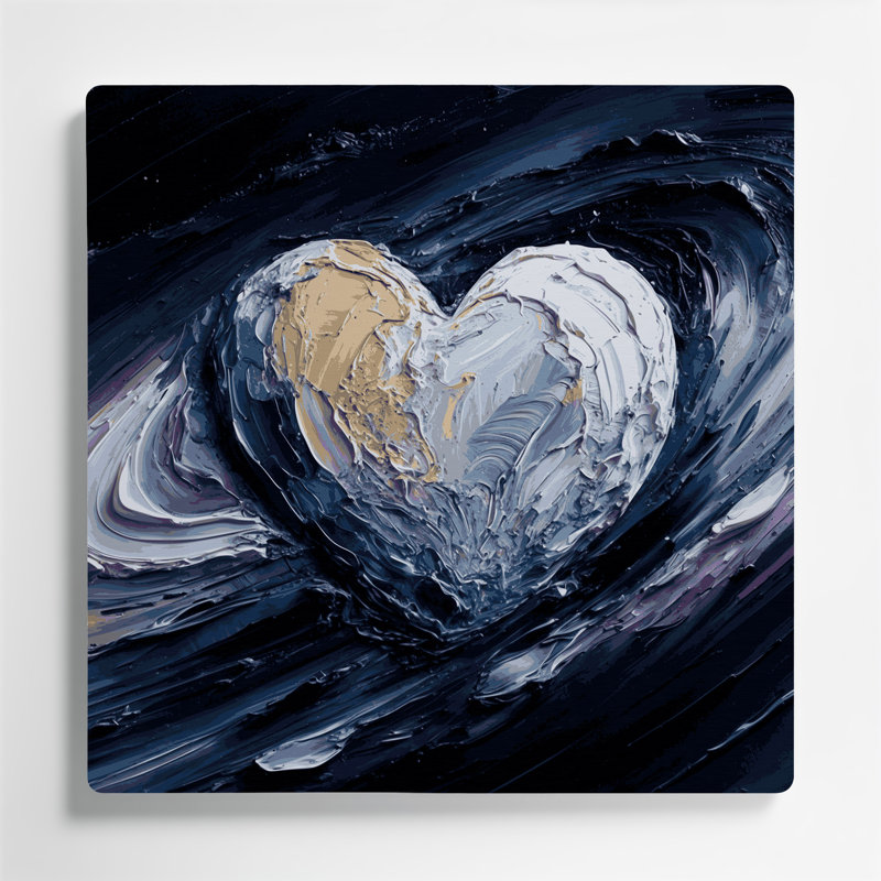 Art mural en métal gris Space Pluto, 12" H x 12" W