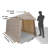6 Ft. W x 8 FT. D Steel Storage Shed