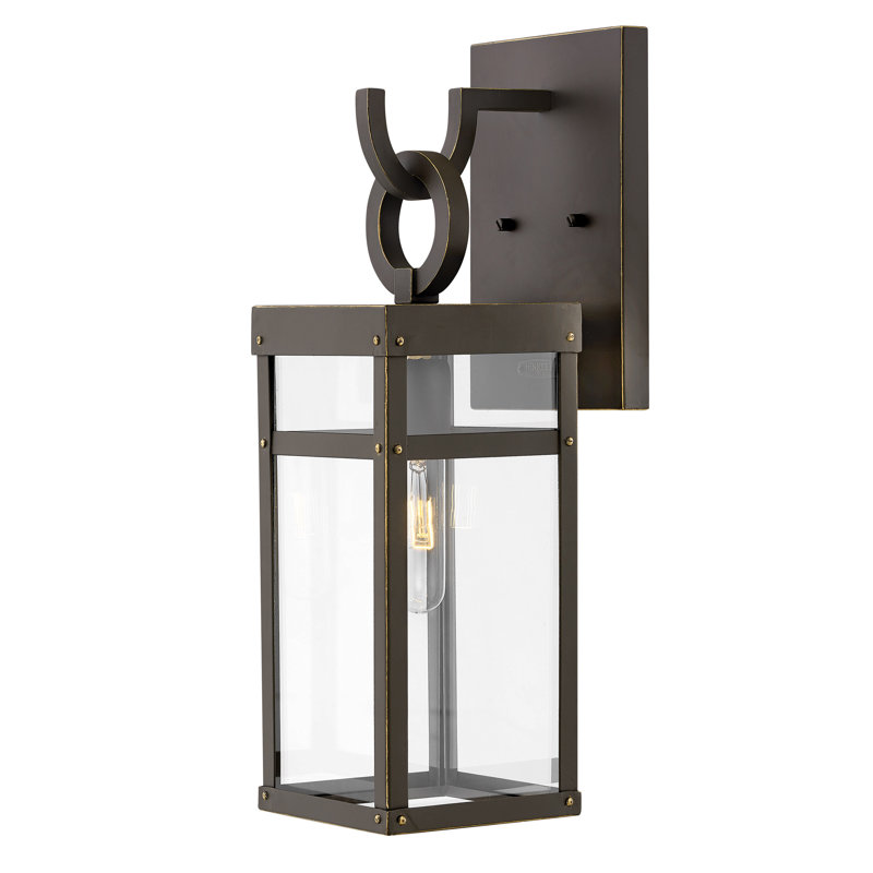 Porter Outdoor Wall Lantern, Oil Rubbed Bronze, 13" H x 5.5" W x 6.5" D
