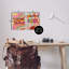 «Groovy Striped Phrases Single Photo Frame» par Regina Moore, 2 pièces sur toile-553720669-554522686