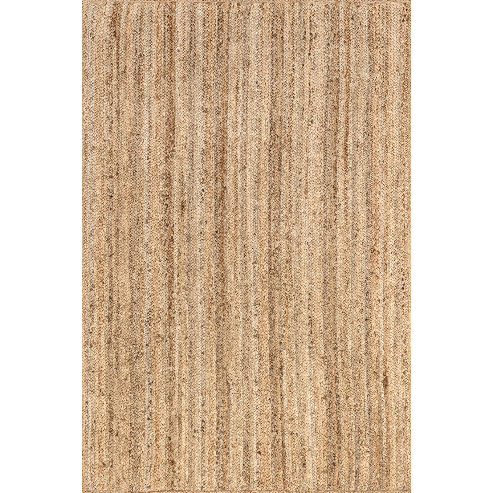 Natural Hand-Woven Jute Rug, Rectangle 12' x 18'