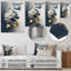 - Décoration murale pivoine florale en métal-87830321