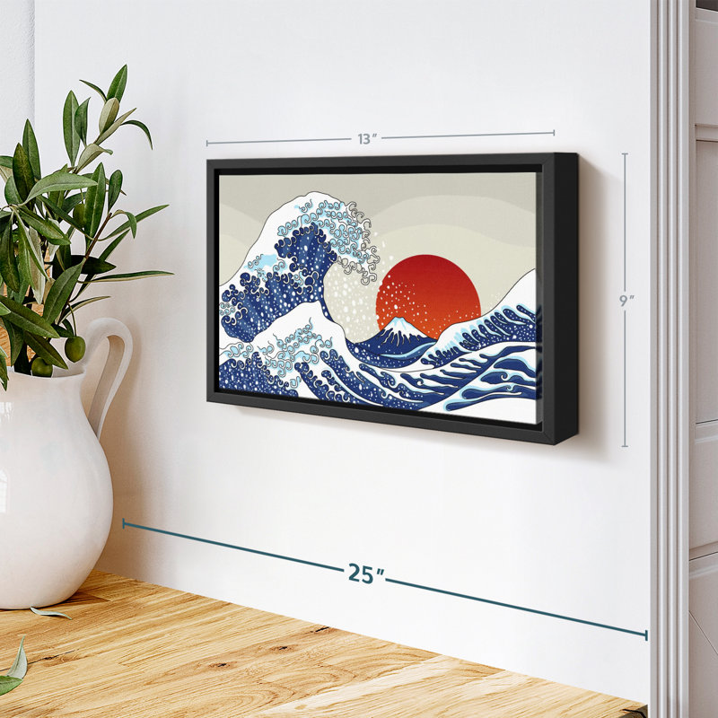 Impression sur toile Asian Wave, H 9 po x l 13 po