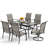 Alyah 6 - Person Patio Dining Set with Rectangular Table