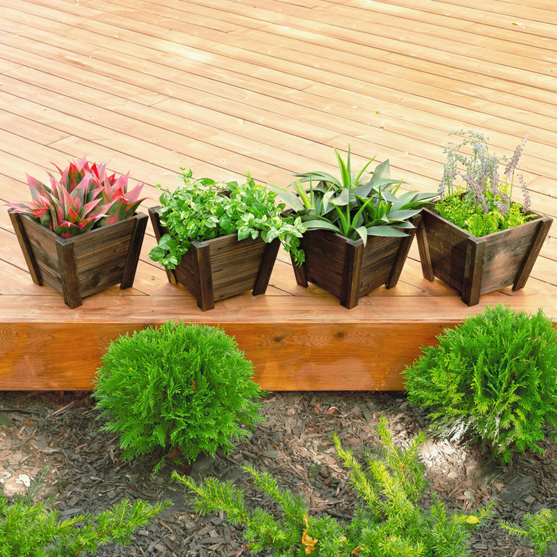 Pot de fleurs en bois Cypress