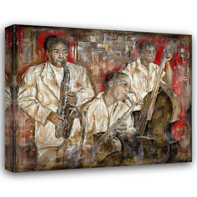 Fleur de lys vivant Wiley, galerie d'art sur toile tendue Marta, surdimensionnée rouge jazz