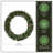 60 in. Winterglow Pine Christmas Wreath with Clear Lights