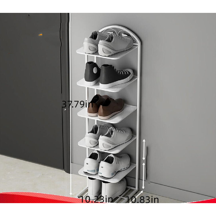 Stainless steel wall mounted shoe rack