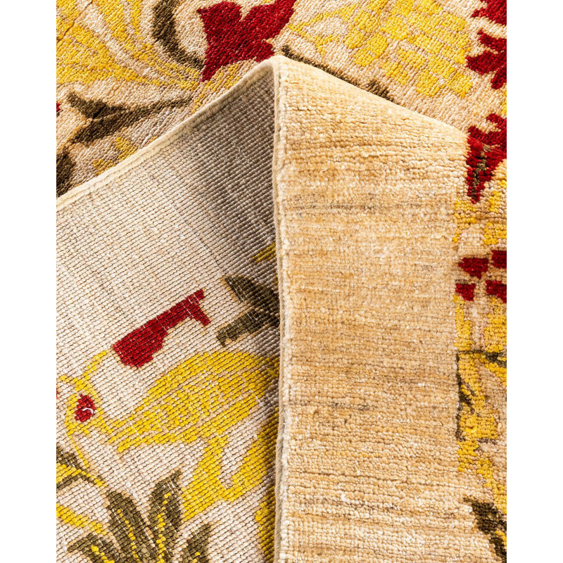 Velinda One-of-a-Kind 8' 8" X 11' 10" Hand Knotted Area Rug