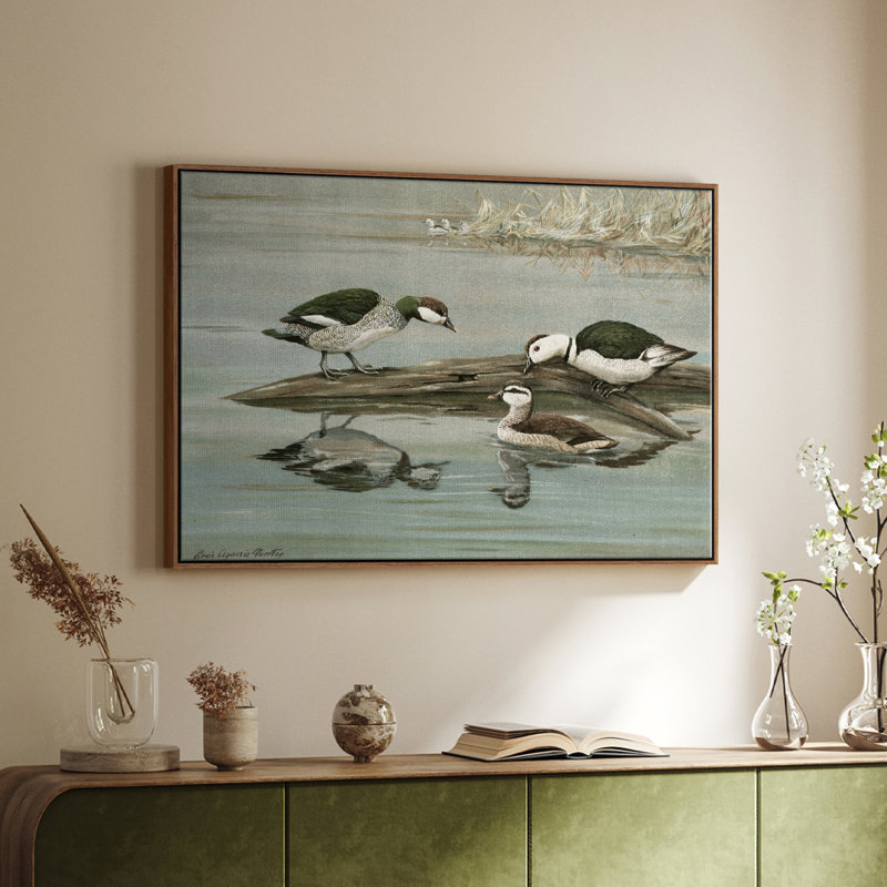 Vintage Animal XIX - impression, Toile encadrée noyer flottant, H 25 po x l 37 po