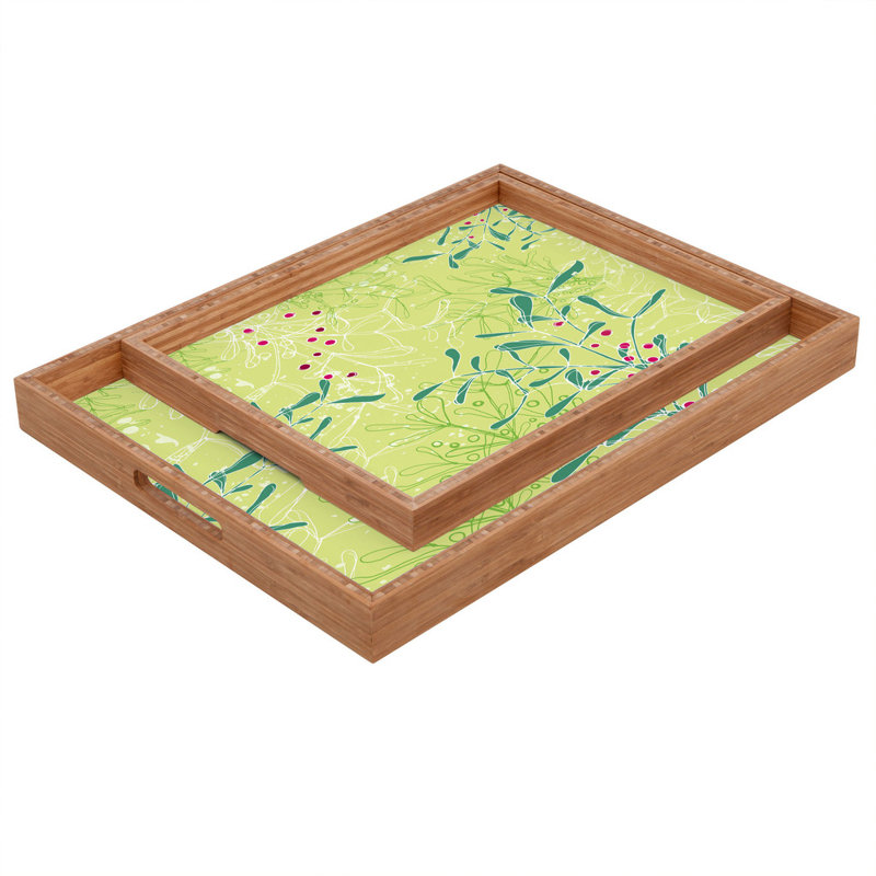 Solid Wood Tray, 1.75" H x 18" W x 14" D