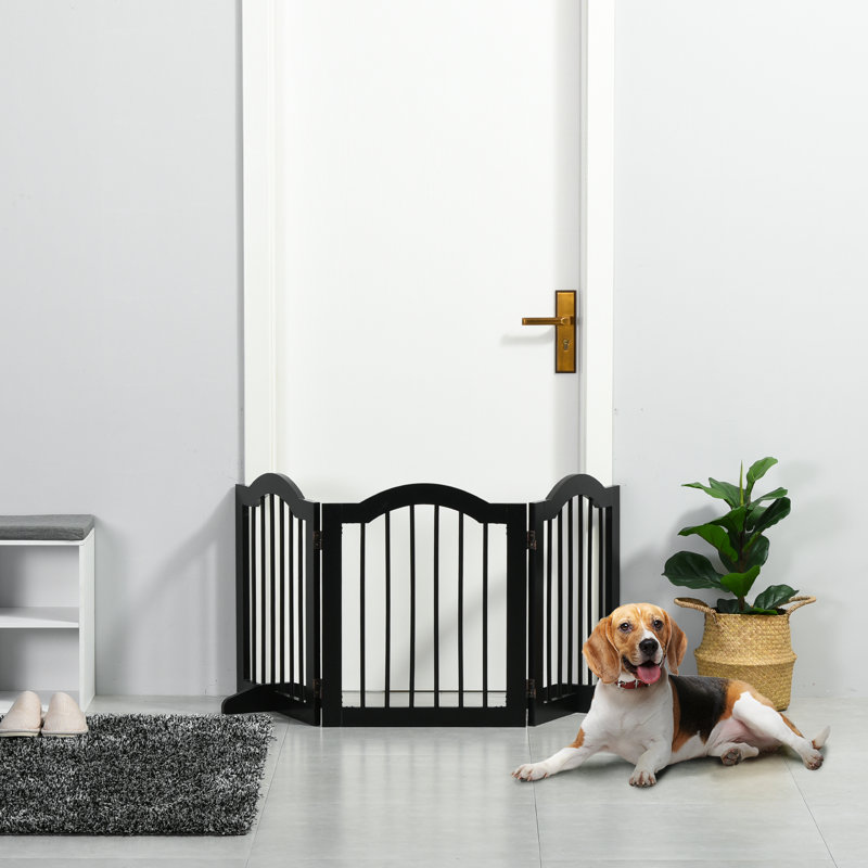 Free Standing Pet Gate, Black