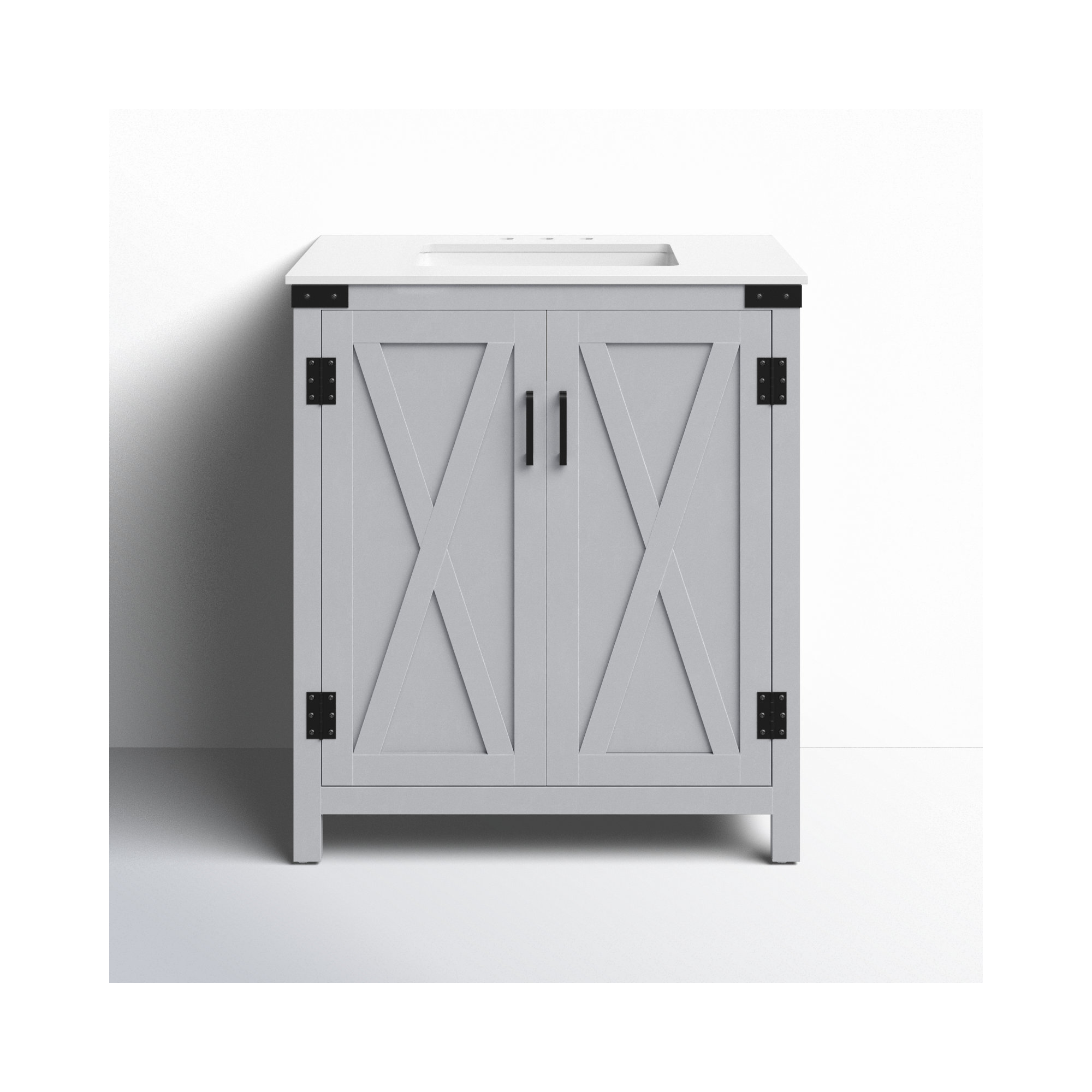Slayton 30'' Single Bathroom Vanity, Gray