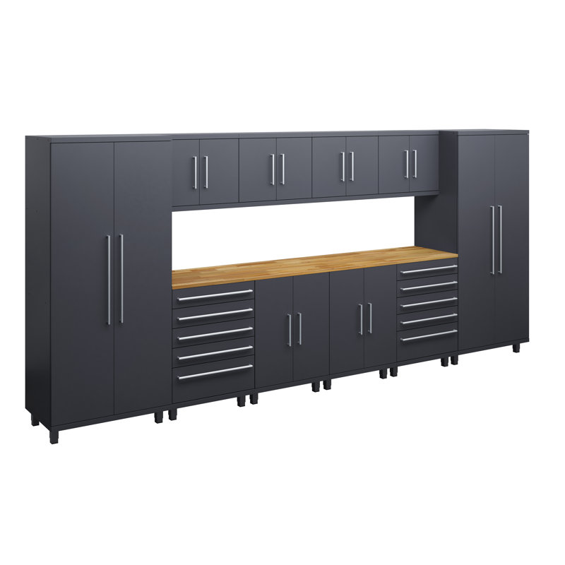 Ensemble Prestige 12 pièces base + outil + mur, Noir / brun