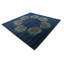 Tapis carré bleu marine Mullan