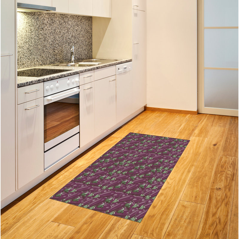 Tapis décoratif aubergine, Rectangle— 4 pi x 5 pi 8 po
